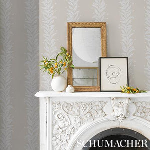 Schumacher Tendril Stripe Wallpaper 5015491 / Natural