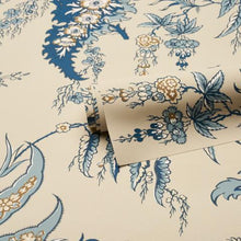Load image into Gallery viewer, Schumacher Apolline Botanical Wallpaper 5015501 / Ciel &amp; Marine