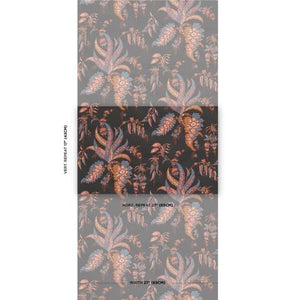 Schumacher Apolline Botanical Wallpaper 5015502 / Rouge & Noir