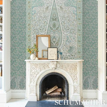 Load image into Gallery viewer, Schumacher Colmery Paisley Panel Set Wallpaper 5015510 / Peacock