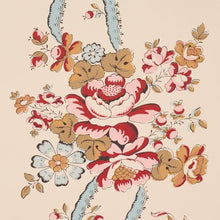 Load image into Gallery viewer, Schumacher Sylvain Floral Stripe Wallpaper 5015541 / Rouge
