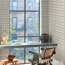 Load image into Gallery viewer, Schumacher Drifting Grid Wallpaper 5015610 / Black