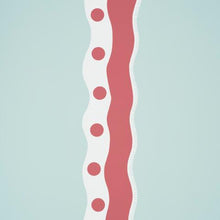 Load image into Gallery viewer, Schumacher Rousseau Stripe Wallpaper 5015740 / Rouge &amp; Sky
