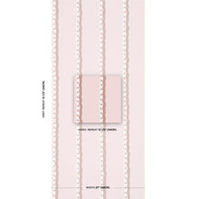 Load image into Gallery viewer, Schumacher Rousseau Stripe Wallpaper 5015741 / Cocoa &amp; Blush