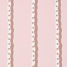 Load image into Gallery viewer, Schumacher Rousseau Stripe Wallpaper 5015741 / Cocoa &amp; Blush