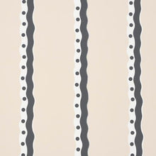 Load image into Gallery viewer, Schumacher Rousseau Stripe Wallpaper 5015742 / Noir &amp; Cream