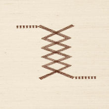 Load image into Gallery viewer, Schumacher Kin Sisal Embroidery Wallpaper 5015780 / Hazel On Ivory