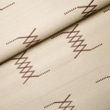 Load image into Gallery viewer, Schumacher Kin Sisal Embroidery Wallpaper 5015780 / Hazel On Ivory