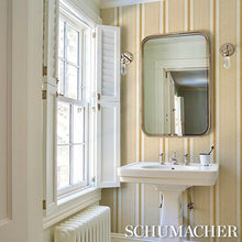 Load image into Gallery viewer, Schumacher Ipala Stripe Vinyl Wallpaper 5015804 / Ochre