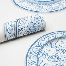 Load image into Gallery viewer, Schumacher Montecito Porcelain Wallpaper 5015840 / Indigo