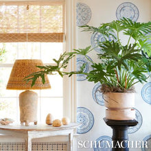 Load image into Gallery viewer, Schumacher Montecito Porcelain Wallpaper 5015840 / Indigo
