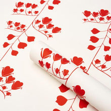 Load image into Gallery viewer, Schumacher Bleeding Hearts Wallpaper 5015861 / Red