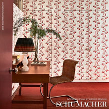 Load image into Gallery viewer, Schumacher Bleeding Hearts Wallpaper 5015861 / Red
