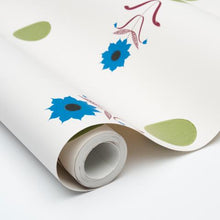 Load image into Gallery viewer, Schumacher Forget Me Dots Wallpaper 5015882 / Blue &amp; Plum