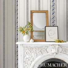 Load image into Gallery viewer, Schumacher Serena Stripe Wallpaper 5015930 / Blue