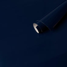 Load image into Gallery viewer, Schumacher Ace Faux Lacquer Performance Vinyl  Wallpaper 5015941 / Navy