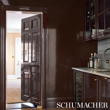 Load image into Gallery viewer, Schumacher Ace Faux Lacquer Performance Vinyl  Wallpaper 5015942 / Mocha
