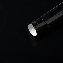 Load image into Gallery viewer, Schumacher Ace Faux Lacquer Performance Vinyl  Wallpaper 5015945 / Black