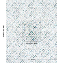 Load image into Gallery viewer, Schumacher Frances Scallop Floral Wallpaper 5015962 / Blues
