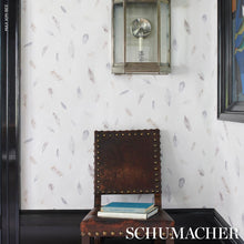 Load image into Gallery viewer, Schumacher Woodland Feathers Wallpaper 5016060 / Pebble