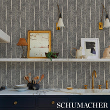 Load image into Gallery viewer, Schumacher Noland Vinyl Wallpaper 5016110 / Carbon