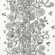 Load image into Gallery viewer, Schumacher Edward Steed's Towers Of Flowers Wallpaper 5016141 / Black &amp; White