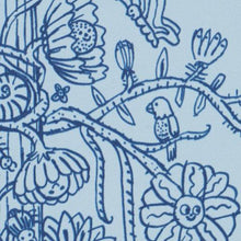 Load image into Gallery viewer, Schumacher Edward Steed's Towers Of Flowers Wallpaper 5016142 / Sky Blue &amp; Navy