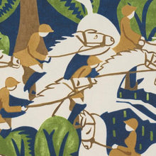Load image into Gallery viewer, Schumacher Margaret Schloeman's Fox Chase Wallpaper 5016151 / Navy &amp; Green