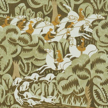 Load image into Gallery viewer, Schumacher Margaret Schloeman's Fox Chase Wallpaper 5016152 / Sage &amp; Soft Brown