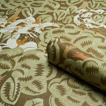 Load image into Gallery viewer, Schumacher Margaret Schloeman's Fox Chase Wallpaper 5016152 / Sage &amp; Soft Brown