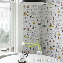 Load image into Gallery viewer, Schumacher Joana Avillez's Street Scenes  Wallpaper 5016170 / Multicolor On White