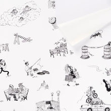 Load image into Gallery viewer, Schumacher Joana Avillez's Street Scenes  Wallpaper 5016171 / Black &amp; White