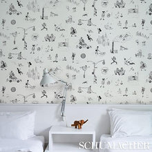 Load image into Gallery viewer, Schumacher Joana Avillez's Street Scenes  Wallpaper 5016171 / Black &amp; White