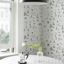 Load image into Gallery viewer, Schumacher Joana Avillez's Street Scenes  Wallpaper 5016171 / Black &amp; White