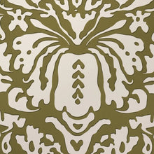 Load image into Gallery viewer, Schumacher Suffolk Damask Wallpaper 5016242 / Olive