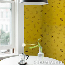 Load image into Gallery viewer, Schumacher Good Dogs Everywhere Wallpaper 5016301 / Taxi-Cab Yellow