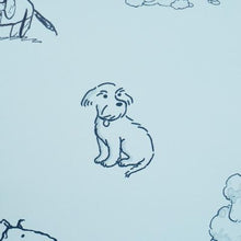 Load image into Gallery viewer, Schumacher Good Dogs Everywhere Wallpaper 5016302 / Sky &amp; Navy Blue