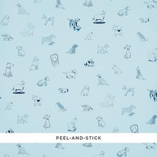 Load image into Gallery viewer, Schumacher Good Dogs Everywhere Wallpaper 5016302 / Sky &amp; Navy Blue