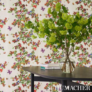 Schumacher Pyne Butterfly Wallpaper 5016380 / Monarch Orange