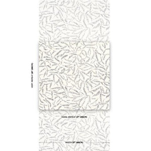 Schumacher Leaf Bloom Wallpaper 5016390 / Charcoal