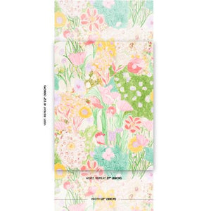 Schumacher  Frank's Garden Wallpaper  5016421 / Pink & Green