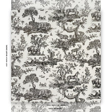 Load image into Gallery viewer, Schumacher Western Toile Wallpaper 5016440 / Carbon