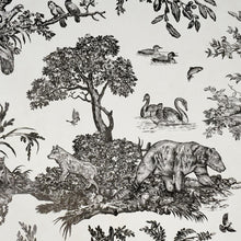 Load image into Gallery viewer, Schumacher Western Toile Wallpaper 5016440 / Carbon