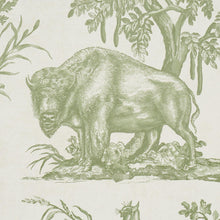 Load image into Gallery viewer, Schumacher Western Toile Wallpaper 5016441 / Olive