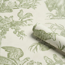 Load image into Gallery viewer, Schumacher Western Toile Wallpaper 5016441 / Olive