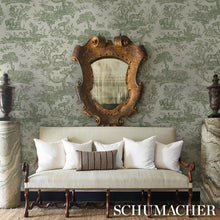 Load image into Gallery viewer, Schumacher Western Toile Wallpaper 5016441 / Olive
