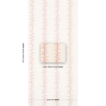 Load image into Gallery viewer, Schumacher Coral Stripe Wallpaper 5016450 / Coral