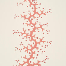 Load image into Gallery viewer, Schumacher Coral Stripe Wallpaper 5016450 / Coral