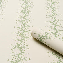 Load image into Gallery viewer, Schumacher Coral Stripe Wallpaper 5016452 / Green