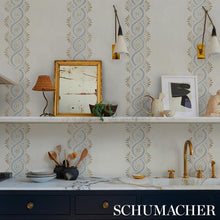 Load image into Gallery viewer, Schumacher Leonidis Stripe Wallpaper 5016460 / Blue